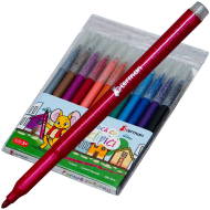 Set 12 carioci cu sclipici colorate pentru desen si creatie, Soricelul Chitibus