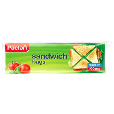 Pungi pentru Sandwich 18 x 28 cm 100 buc Paclan