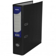 Biblioraft plastic 75 mm negru Noki
