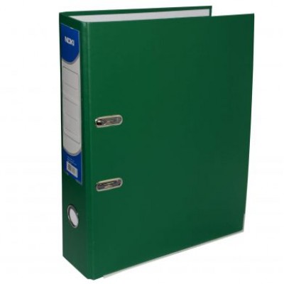 Biblioraft plastic 75 mm verde Noki