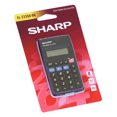 Calculator de birou mic 8 digits EL-233SBBK