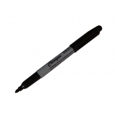 Marker permanent negru cu varf rotund