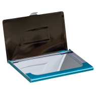 Port card metalic, cu protectie, pentru carte de vizita, 9.3x6 CM