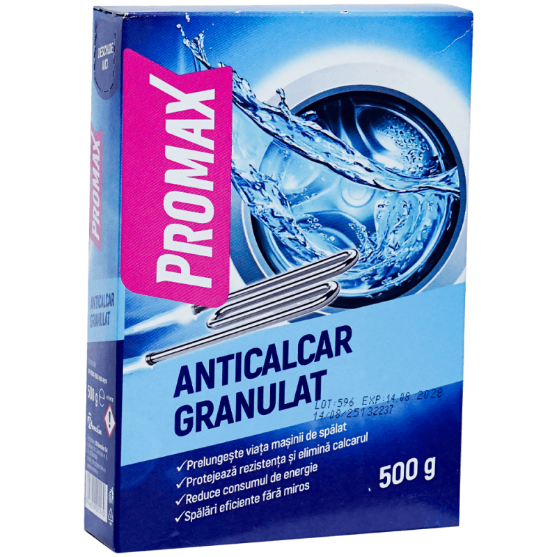 Anticalcar granulat pentru masina de spalat 500 g Promax