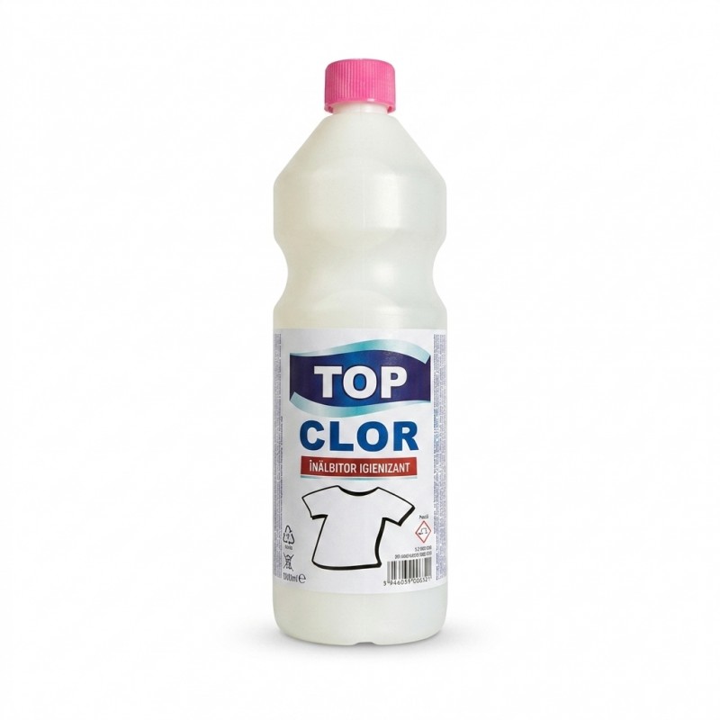 Clor inalbitor igienizant pentru rufe si suprafete 1 litru Top