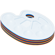 Paleta acuarela cu 10 alveole, 22.5 x 17 cm Okerman