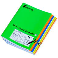 Caiet scolar cu coperta din plastic flexibil A5 48 file matematica, Okerman 5 buc