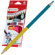 Creioane colorate bicolore triunghiulare 12 buc 24 culori, Adison