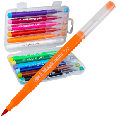 Set 12 carioci magice colorate cu schimbare de culoare, Adison