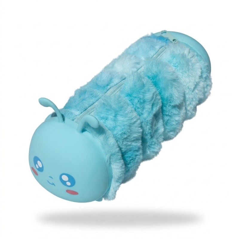 Penar tip tub pufos model omida cu fermoar pentru scoala 23 cm Adison