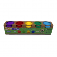 Plastilina copii 3+ ani set 5 borcanele 566 g parfumata non-toxica Qiaoyi