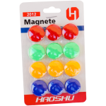 Set 12 magneti colorati pentru tabla magnetica, 4 culori, 20 MM