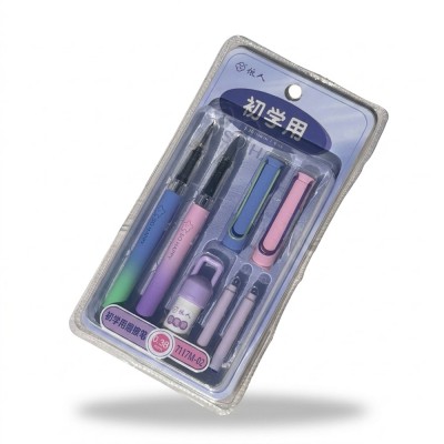 Set 2 stilouri friction pentru începători cerneală albastră 7117M