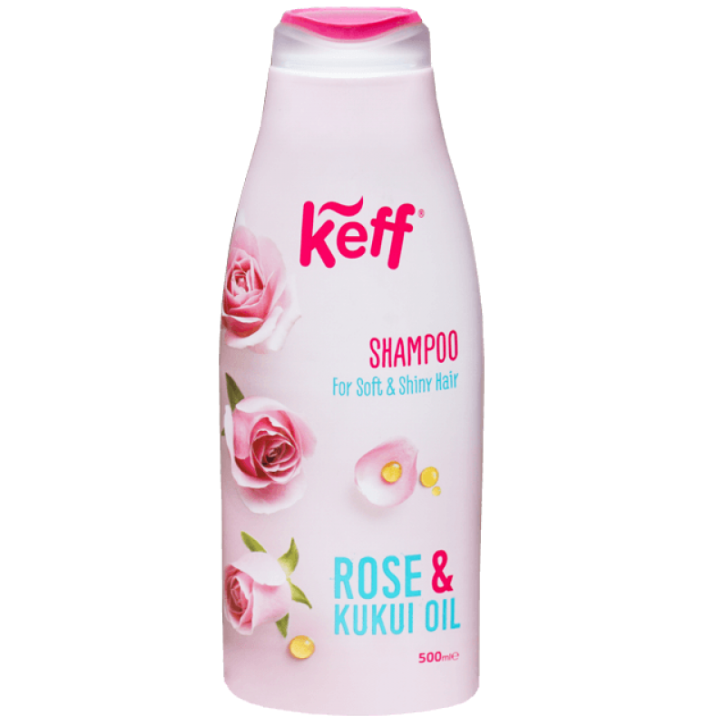 Sampon pentru par uscat Sano Keff 500 ml Rose Kukui Oil