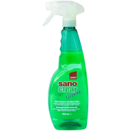 Detergent pentru curățat geamuri, cu pulverizator, Sano Clear Green Trigger, 750 ml