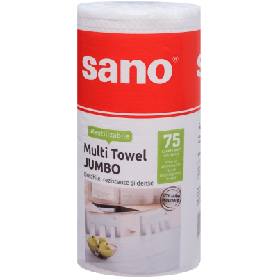 Rola prosop hartie reutilizabila 75 lavete Multi Towel Sano
