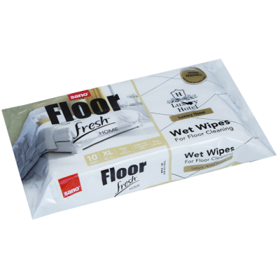 Lavete umede pentru pardoseli 70 x 40 cm Sano Floor Fresh Luxury Hotel, 10 buc/pachet