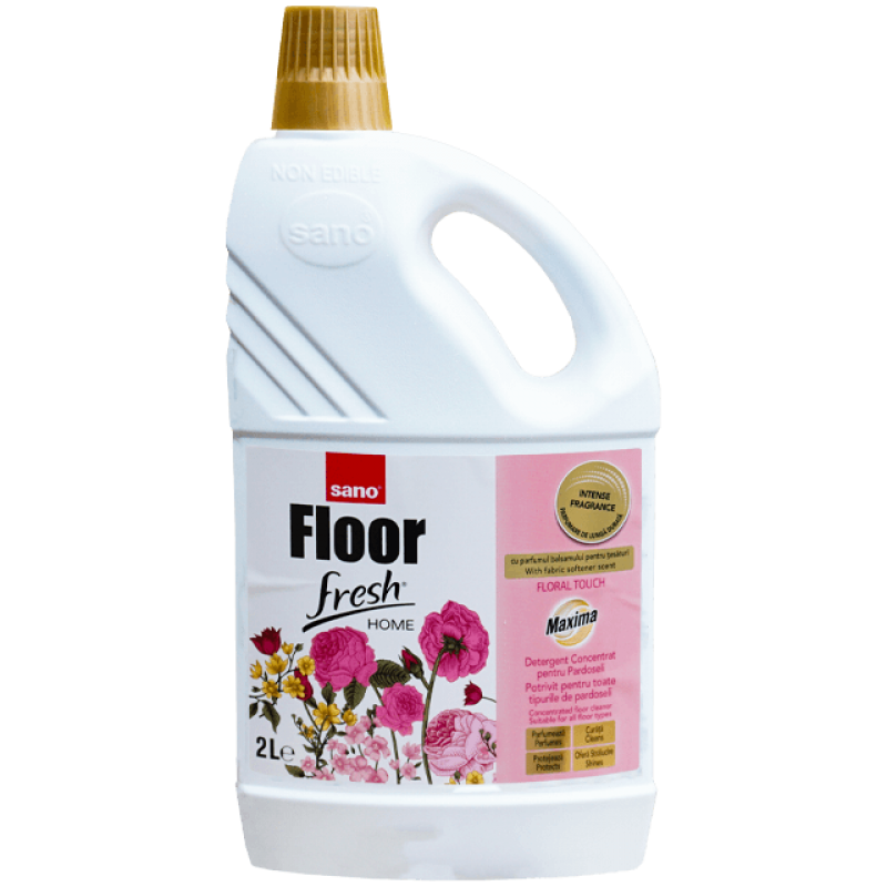 Detergent concentrat pentru pardoseli Sano Floor Fresh Home Floral Touch 2 L