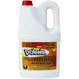 Detergent cu ceara lichida pentru pardoseli de lemn, Sano Poliwix Parquet, 4L