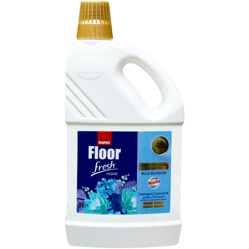 Detergent lichid pentru pardoseli Sano Floor Fresh Home Blue Blossom, 1 litru 