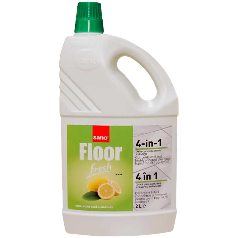 Soluție concentrată pentru pardoseli ceramice Sano Floor Fresh Lemon 2 L