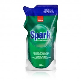 Detergent de Vase Sano Spark Castravete Refill 500 ml 