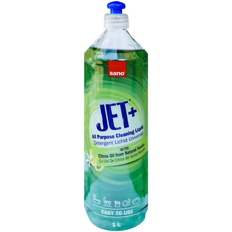 Detergent lichid concentrat Sano Jet cu Ulei de Citrice, 1 litru