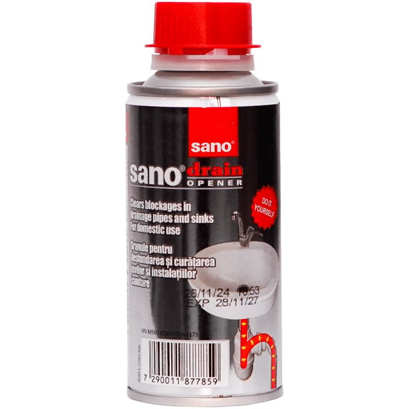 Granule pentru desfundat țevi Sano Drain, 200 g