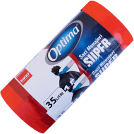 Saci menajeri Sano Optima, 35 L, roșii, 15 buc