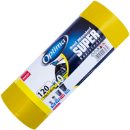 Saci menajeri Sano Optima Super, 120 L, galbeni, 10 buc 