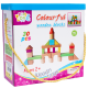 Set 30 cuburi lemn copii Montessori forme colorate constructie 2+ ani Adison