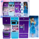 Set Papusa cu bucatarie din 3 corpuri cu accesorii  