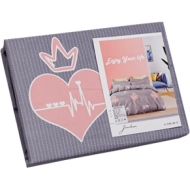 Lenjerie de pat satin + catifea 120G, 4 piese