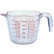 Cană sticlă gradată 500 ml