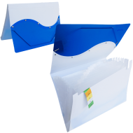 Mapa din pvc cu 13 compartimente si elastic 