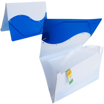 Mapa din pvc cu 13 compartimente si elastic 