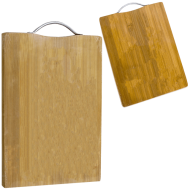 Tocator de bucatarie din bambus cu maner metalic 20 x 30 cm