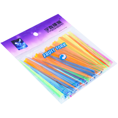 Furculite multicolor pentru fructe