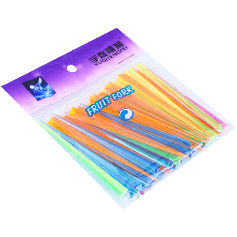Furculite multicolor pentru fructe