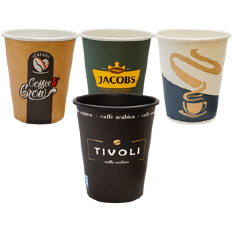 Pahare cafea 8 oz, carton, 50 buc/set