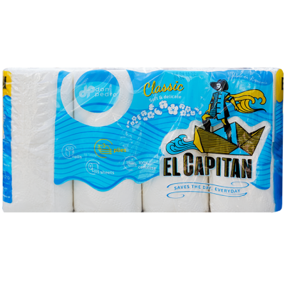 Hartie Igienica 3 Straturi El Capitan clasic 8 Role
