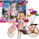 Set de joaca papusa cu bicicleta si flori