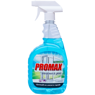 Solutie de geamuri cu pulverizator Promax 1 litru