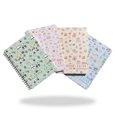 Set 4 caiete cu arc dublu A5 dictando 60 file pentru scoala Okerman