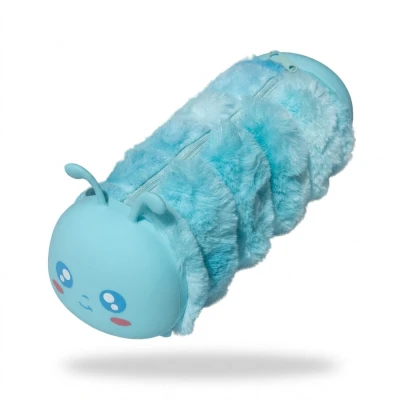 Penar tip tub pufos model omida cu fermoar pentru scoala 23 cm Adison