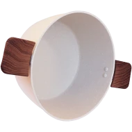 Oală granit fără capac 24 cm bej