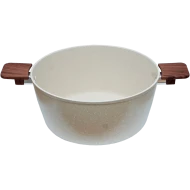 Oala granit 28 cm 7.5 L antiaderenta bej fara capac Adison