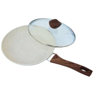 Tigaie granit crem 26 CM cu capac