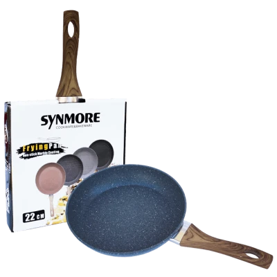Tigaie 22 cm aluminiu antiaderenta marmorata, Synmore