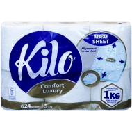 Hartie igienică 5 straturi, Kilo Comfort, 6 role